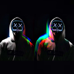 similar figures representing digital doppelgangers, illustration