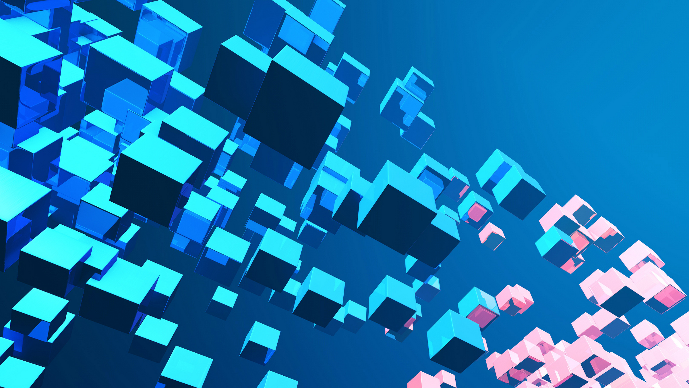 arc of data cubes, illustration